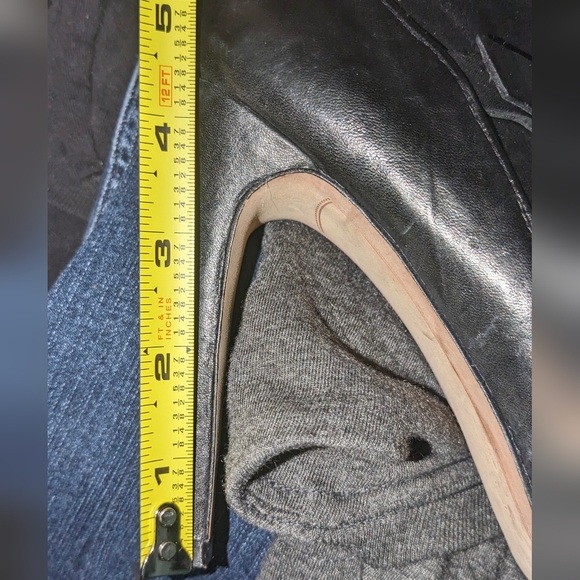 Sam Edelman Zip & Tie Up Ankle High Heel Boots with Decorative Spikes Size 7 1/2 - Picture 9 of 9